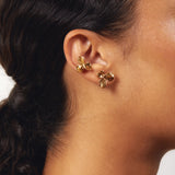 Boucles d'oreilles Earcuff Flora Pensée