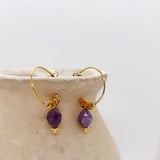 Boucles d'oreilles Mala Purple