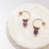 Boucles d'oreilles Mala Purple
