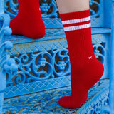 Chaussettes de Sport Tenis Rouges