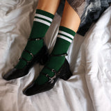 Chaussettes de Sport Tenis Vertes