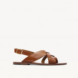 Sandales N°204 Cuir Cognac