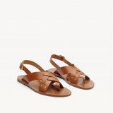 Sandales N°204 Cuir Cognac