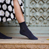 Chaussettes Paillettes Bleues