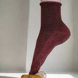 Chaussettes Paillettes Cherry Rouges
