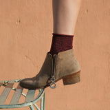 Chaussettes Paillettes Cherry Rouges
