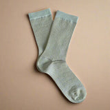 Chaussettes Paillettes Stripes Gray Moonlight