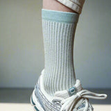 Chaussettes Paillettes Stripes Gray Moonlight