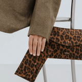 Portefeuille Mini Enveloppe Léopard
