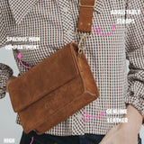 Sac Carré Parfait Croco Bordeaux