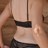 Shorty Georgia Black Zébra