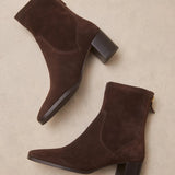 Bottines N°664 Suède Marron