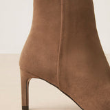Taupe Suede Heeled Ankle Boots No. 720