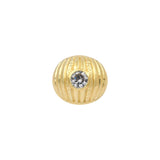 Bague Boule Striée Strass Ophélia