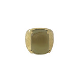 Peridot cabochon ring
