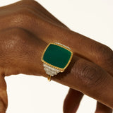 Kara Green Onyx Ring