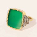 Kara Green Onyx Ring