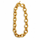 Collier Anneaux or mat
