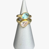 Bague petit doigt Goutte Cristal de Roche