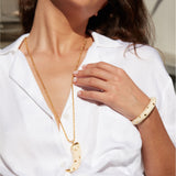 Caftan Moon Studded Necklace
