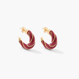 Boucles d'oreilles Diana Bordeaux