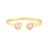 Jonc toi & moi quartz rose Tilleul