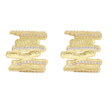 Boucles d'oreilles dentelle strass Séquoia