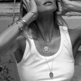 Sautoir Bazile white