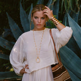 Collier Sautoir Diana ivoire