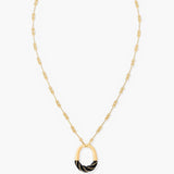 Collier Sautoir Diana noir