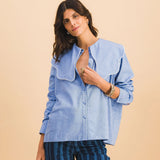 Chemise Col Bleu Ciel
