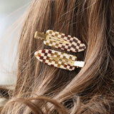 Checkered Hair Clip