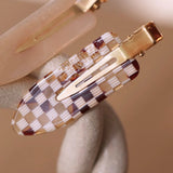 Checkered Hair Clip