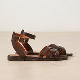 Sandales N°203 Cuir Marron Chocolat