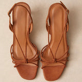 Sandales N°470 Cuir Façon Lézard