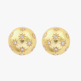 Boucles d'oreilles boules strass constellation