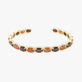 Garnet and rhodonite bangle