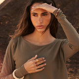 Bague Diana Marron