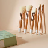 Kit Pinceaux à Maquillage en Bois
