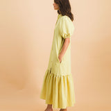Robe Clemence Carreaux Jaune