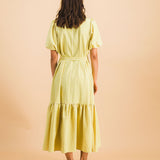 Robe Clemence Carreaux Jaune