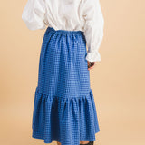 Clem Blue Check Skirt