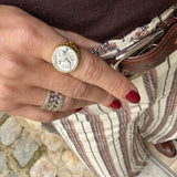 Bague chevalière Pégase bicolore