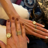 Bague chevalière Pégase bicolore
