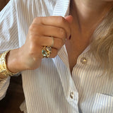 Bague petit doigt Goutte Cristal de Roche
