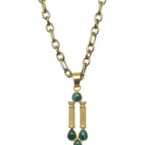Sautoir Antique Malachite