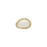 Bague Pierre de Lune Ammonite