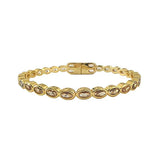 Champagne multi-cabochon bangle