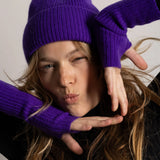 Deep Purple Mittens