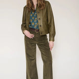 Pantalon Frida Velvet Kaki